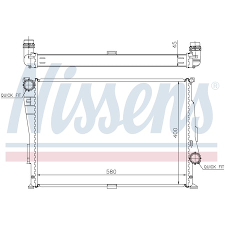 Nissen Nissens Radiator, 60806 60806